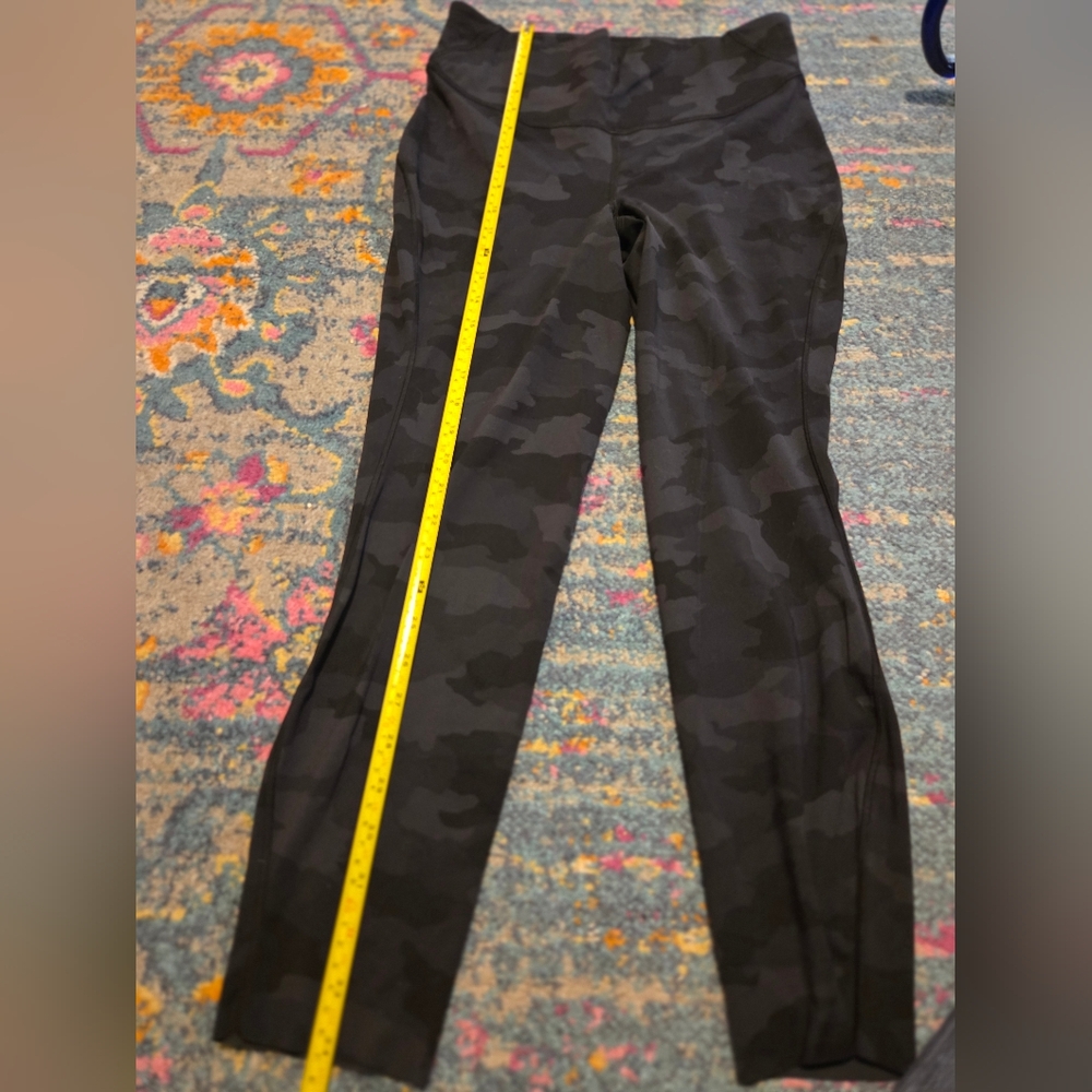 Lululemon Black Camouflage Leggings